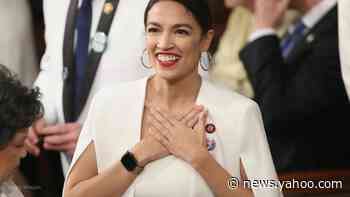 AOC introduces adorable, sleepy new member to 'the Squad'