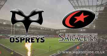 Ospreys v Saracens live match updates: Team news, kick off time and all the latest from the Champions Cup clash