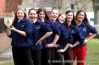 LOOKING BACK: Turton High School synchronised swimmers are all smiles in 2003