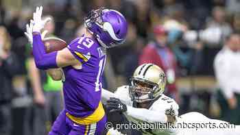 Adam Thielen’s Achilles scare resulted in four stitches instead