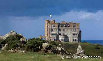 Fan of Trump and Farage raises far-right ‘Q’ flag at his Cornish castle