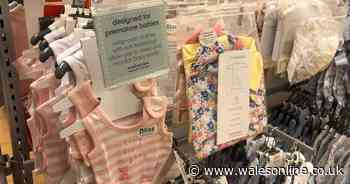 Inside a Mothercare store on the last day of trading