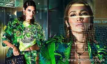 Jennifer Lopez slips back into her iconic green Versace jungle print for new ad with Kendall Jenner