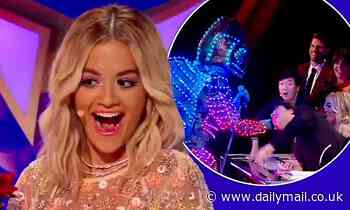 The Masked Singer: Rita Ora is delighted when the Chameleon hands her a single red rose