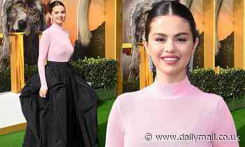 Selena Gomez steals the show in pretty pink and black look at the Dolittle premiere in Los Angeles 