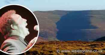 People think this shadow in the Black Mountains looks like Tom Jones' face