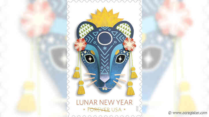 Year of the Rat stamp released at Monterey Park Lunar New Year Festival