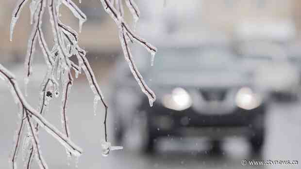 Rainy, icy and snowy weekend in store for Canadians across the country