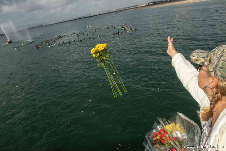 Long Beach surfing legend Patrick Kneebone remembered at paddle-out memorial