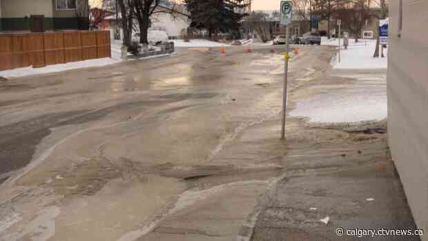 Cause of water main break in northeast Calgary unknown