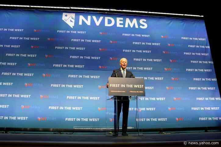 Democratic presidential hopeful Biden aims to keep Nevada on his side