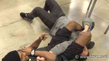 MMA Star AJ McKee Puts TMZ Staffer In Sick Armbar, TAP OUT!!!