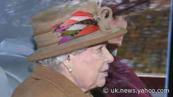 Queen spotted wearing hearing aid for first time