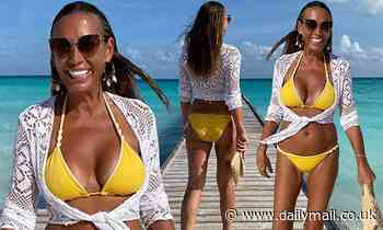 Sam and Billie Faiers' mother Suzie Wells, 50, flaunts her sensational figure in a yellow bikini