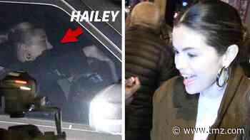 Selena Gomez & Hailey Bieber Leave Same Restaurant, No Sign of Justin