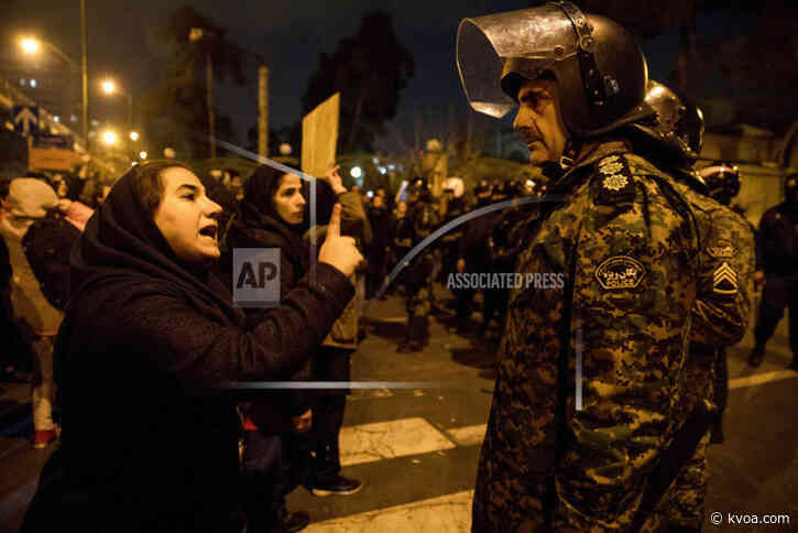 Defying police, Iranians protest over shot down plane