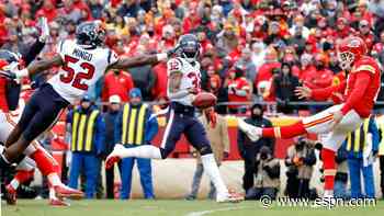 Texans blitz Chiefs with three quick scores to open game