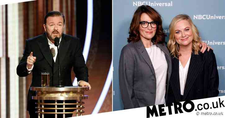 Tina Fey and Amy Poehler will reunite to host Golden Globes in 2021 after Ricky Gervais monologue