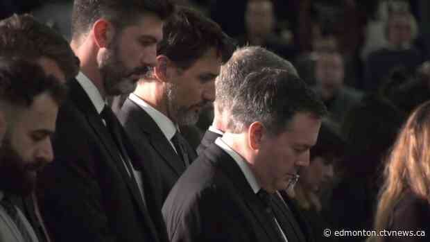 'All Canadians are mourning your loss': Service honours Edmonton victims of Flight 752 crash