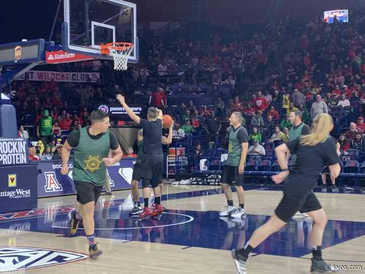 Local law enforcement faces off in basketball scrimmage game at McKale Center