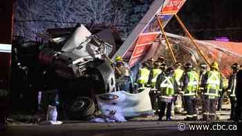 Allegedly stolen tractor trailer causes deadly crash, smashes into gas station