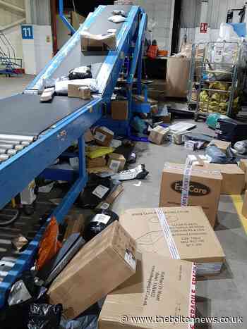 Hermes parcel delivery depot a shocking mess in leaked photos from depot