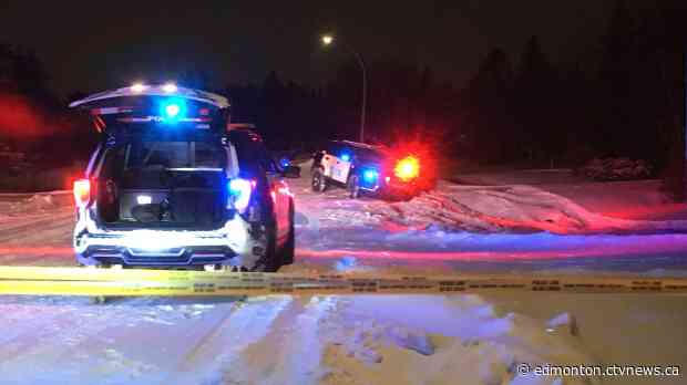 Heavy police presence north of Edmonton