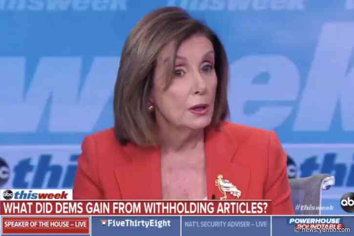 Pelosi says delaying articles of impeachment achieved 'very positive' results