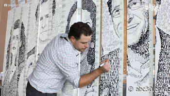 Artist Daniel Duffy creates New York City portraits using only words