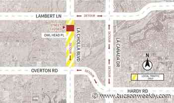 La Cholla Boulevard Closing Between Lambert and Overton