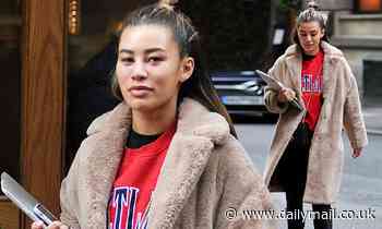 Love Island's Montana Brown puts on a brave face as she's seen for first time since split from model