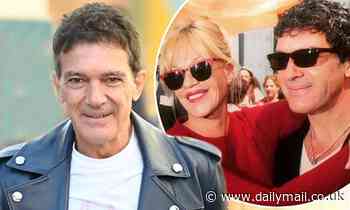 Antonio Banderas looks in high spirits after receiving his first ever Oscar nomination
