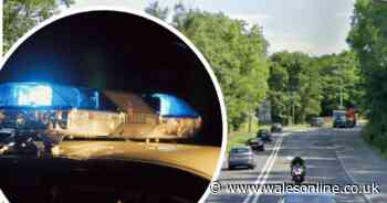 Two-vehicle crash shuts road both ways in Wenvoe on the outskirts of Cardiff