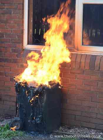 Bolton sees more wheelie bin fires across the town