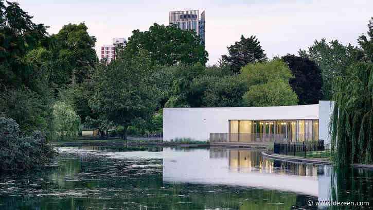 Bell Phillips builds curved white-brick pavilion in London park