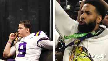 Joe Burrow Smokes Cigar After LSU Win, Odell Beckham Rages In Locker Room!