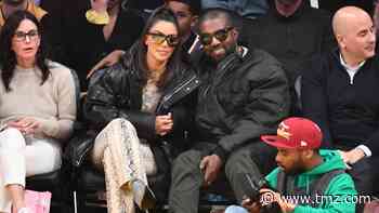 Kim Kardashian and Kanye Watch Lakers Smash Cavs, Khloe's Ex Tristan Thompson