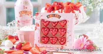 You can now get chocolate hearts filled with Baileys strawberry and cream