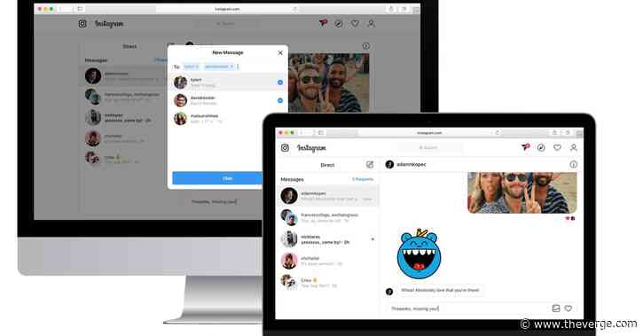 Instagram starts bringing DMs to the web