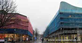 The prime Swansea city centre street that's now almost entirely covered in scaffolding