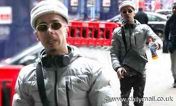 Dappy oozes swagger in low slung jeans and a beanie hat as he leaves BBC studios