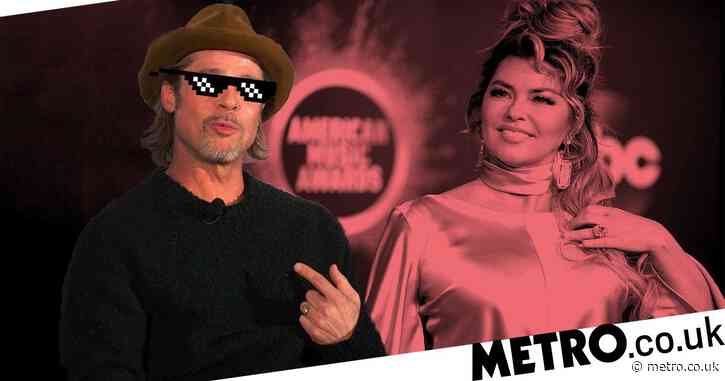 Brad Pitt has been trying to impress Shania Twain all this time and she’s loving it
