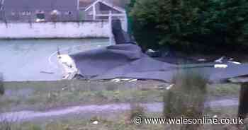 Primary school in Maerdy closed after roof blown off during Storm Brendan