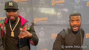 Ray J Shocks 50 Cent by Becoming Human Billboard at Promo Event