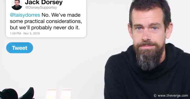Twitter’s Jack Dorsey on edit button: ‘We’ll probably never do it’