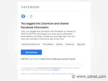 Facebook to notify users of third-party app logins