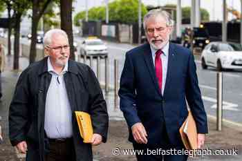 Sinn Fein's Gerry Adams breaks foot blaming press officer