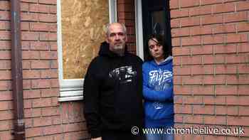 Gateshead family of seven have windows smashed, car torched and home pelted with paint