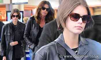 Kaia Gerber gets escorted home by mom Cindy Crawford after split from troubled comic Pete Davidson