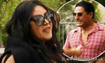 Mercedes Javid throws a DRINK at Reza as their bad blood continues in Shahs Of Sunset trailer
